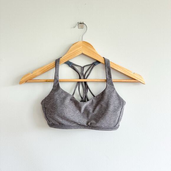 Lululemon Fee To Be Sports Bra Heathered Gray 4 - Picture 1 of 5
